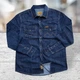 Джинсова сорочка Montana Dark Stonewash L темно-синій - зображення 3
