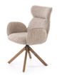 Krzesło do kuchni i salonu Halmar Obrotowe Beżowe Jasny orzech V-CH-K/585-KR-C.BEŻOWY/J.ORZECH (5905248136571) - obraz 4