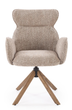 Krzesło do kuchni i salonu Halmar Obrotowe Beżowe Jasny orzech V-CH-K/585-KR-C.BEŻOWY/J.ORZECH (5905248136571) - obraz 6