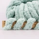 Lady Yarn Chunky Blanket, Бірюзовий PL173 - товста плюшева пряжа Чанкі Бланкет, 300 г / 33 м, для пледів і об'ємних виробів - зображення 3