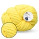 Lady Yarn Chunky Blanket, Жовтий PL160 - товста плюшева пряжа Чанкі Бланкет, 300 г / 33 м, для пледів і об'ємних виробів - зображення 1
