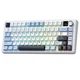 Ігрова Клавіатура AULA F75 MAX Blue-White Бездротова Механічна 2.4G/Bluetooth/USB type-c RGB Підсвічування З Підтримкою HOT-SWAP - зображення 1