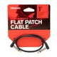 Кабель инструментальный D'ADDARIO PW-FPRR-01 Custom Series Flat Patch Cable (30cm) - изображение 1