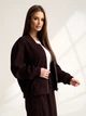 Куртка ISSA PLUS 15533 S темно-коричнева (issa2007682785506) - зображення 2