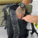Рюкзак ZE001 тактический военный 50л черный мультикам - изображение 7