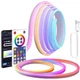 Стрічка неонова світлодіодна UKC SFK-11 Bluetooth RGB з керуванням від телефону 5 м Різнокольоровий (5414123) - зображення 1