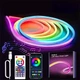 Стрічка неонова світлодіодна UKC SFK-11 Bluetooth RGB з керуванням від телефону 5 м Різнокольоровий (5414123) - зображення 2