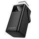 Павербанк Borofone BJ65B 80000 mAh 22.5W зі швидкою зарядкою PD20W+QC22.5W ліхтарем та вбудованими кабелями Type-C/Lightning/Micro/USB Black - зображення 6