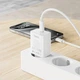 Мережевий зарядний пристрій для телефону Hoco C143A 20W USB‑C PD/QC з кабелем білий - зображення 8
