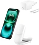 Зарядное устройство беспроводное Belkin UltraCharge 2в1 Foldable Magnetic Charging 25Вт Белый (WIZ039KQWH) - изображение 1