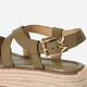 Женские эспадрильи кожаные Michael Kors Lynn 956916809 36 Зеленые (1159854492) - изображение 7
