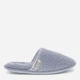 Жіночі домашні капці утеплені хутряні із закритим носком Levi`s Memory Foam 687236912 35.5-36.5 Блакитні (1159854802) - зображення 1