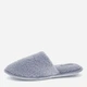 Жіночі домашні капці утеплені хутряні із закритим носком Levi`s Memory Foam 687236912 35.5-36.5 Блакитні (1159854802) - зображення 3