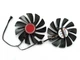 Вентилятор кулер для видеокарты XFX RX 580 Black Edition RX 5500 5600 5700 XT (orgnl) FirstD FDC10U12S9-C (CF1010U12S) комплект 2 шт (№92) - изображение 2