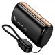 Power bank Hoco Q50 10000 mAh із швидкою зарядкою PD+Quick Charge 20W, двонаправленим кабелем Type-C-Lightning та дисплеєм Black - зображення 1