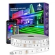 Вулична світлодіодна стрічка RGB 30 м IP68, водонепроникна з керуванням по Bluetooth і пультом, музичне підсвічування для саду, - зображення 1