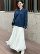 Пуловер женский Uniqlo 689283897 S Синий (1159854800) - изображение 4