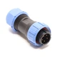Промисловий роз'єм SP17-5-M-L / 5 pin male на дріт тато / під гвинт / IP68 / 5 контактів - зображення 1
