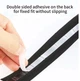 Обмотка на кермо EsLNF Anti-slip Soft, силікон, пара, чорно-білий (BT85-wt) - зображення 3