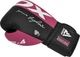 Боксерські рукавиці RDX BOXING GLOVES REX F4 чорний, рожевий 10 унцій (BGR-F4P) - зображення 2