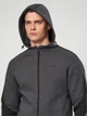 Толстовка на молнии мужская Puma Evostripe 63152907 2XL Dark Gray Heather (4067983650420) - изображение 4