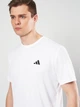 Футболка спортивная длинная мужская Adidas Tennis Fab HR8728 M Белая (4065432798464) - изображение 4