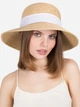 Панама женская плетеная VILSS Дубай-Hat LU-049-01 56-58 Натуральная/Белая (ROZ6501086829) - изображение 1