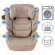 Автокрісло Kidwell Tendo Isofix I-Size гр. 2-3 15-36 кг бежеве, 5906601707605 - зображення 9