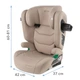 Автокрісло Kidwell Tendo Isofix I-Size гр. 2-3 15-36 кг бежеве, 5906601707605 - зображення 11