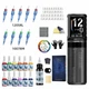 POSEIDON HM163 Wireless Tattoo Machine Kit — Професійна бездротова тату-ручка з LED дисплеєм, картриджами, фарбами та аксесуарами, Тату набір - изображение 1