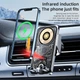 Держатель с беспроводной зарядкой для телефона ( IPhone та Android ) в автомобиль CARHolder C1 черный - изображение 4