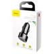 Автомобільний зарядний пристрій Baseus Magic Series Digital Display PD 3.0 QC 4.0+ 45W USB + Type-C (black) - зображення 5