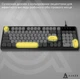 Клавиатура игровая проводная Ajazz AF-BGY-98 USB Black-Gray-Yellow - изображение 12