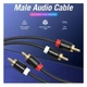 Комутаційний кабель 2xRCA-2xRCA Vention VABR06B100 1м Black - зображення 5