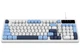 Клавіатура ігрова провідна Ajazz AF-GB-98 USB White-Blue - зображення 3