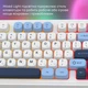 Клавіатура ігрова провідна Ajazz AF-GB-98 USB White-Blue - зображення 9