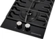 Варильна поверхня газова GRANADO Domino GGH 32-102 black glass - зображення 4