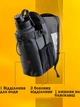 Сумка спортивная для спортзала магнитная подсумок под бутылку барсетка через плечо слинг для воды телефона смартфона тренировочная нейлоновая компактная с магнитным креплением карманами замком для тренажёрного зала фитнеса кроссфита мужская женская черная - изображение 6