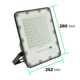 Прожектор GTV BRAVOS, сонячна панель, 200W, 6400K, IP65, 120°, на пульті (LD-BRAVOS200W-64) - LD-BRAVOS200W-64 - зображення 6