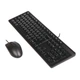 Комплект (клавіатура та миша) A4Tech KK-3330S, USB, 1.5m, Black - зображення 3