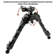 Сошки Buvele V9 на Weaver/Picatinny (висота 18.4 - 22.9 см, шарнірна база) швидкоз'ємні - изображение 8