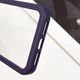 Прозорий силіконовий чохол з кольоровою на окантовкою на Apple iPhone 14 (6.1") (Purple) Epik (191356) - зображення 6