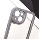 Прозорий силіконовий чохол з кольоровою на окантовкою на Apple iPhone 14 (6.1") (Grey) Epik (191354) - зображення 7