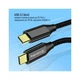 Дата кабель USB-C to USB-C 1.0m USB3.2 (20Gbps 4K PD100W) Gen2 5А black ColorWay (CW-CBPDCC062-BK) ColorWay CW-CBPDCC062-BK 939331 - зображення 7