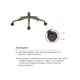 Офісне крісло Аклас Булат R-SR (Штучна замша 02 Dark gray) (00172366) АКЛАС 00172366 939441 - зображення 9