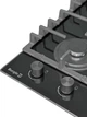 Газова варильна поверхня BORGIO DR 3370-15 Black Glass FFD - зображення 5