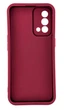 Чехол Shock Case для Realme GT Master Edition (RMX3363) бампер силиконовый бордовый - изображение 3