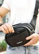 Сумка через плече бананка Sambag Flex чорна 30 × 17 × 10 см (85351001m) - зображення 4