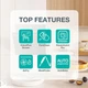 Духова шафа Gorenje електрична, 77л, A+, пара, дисплей, піроліз, готув. на різн рівнях, чорний - изображение 9