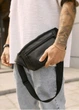 Велика чоловіча сумка на пояс бананка Sambag Tirso Max чорна 38 × 17 × 6 см (80341001m) - зображення 2
